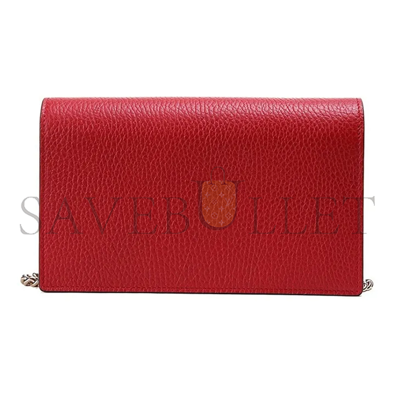 GUCCI DOLLAR CALFSKIN INTERLOCKING G CHAIN WALLET 510314 (20*13*6cm)